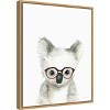 16" x 20" Koala in Glasses by Mercedes Lopez Charro Framed Wall Canvas - Amanti Art: Modern Decor, Animal Lithograph, Polystyrene Frame - 2 of 4