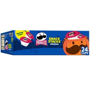 Pringles Halloween Spooky Stacks Original Potato Crisps - 16oz/24ct - 1 of 4