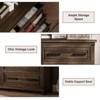 Jojoka Farmhouse 6 Drawer Dresser for Bedroom,55” Rustic Wood Chest of Drawers for Living Room - 4 of 4