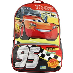 Disney Cars 95 Lightning McQueen 17" School Backpack Travel Laptop Bookbag Multicoloured - 1 of 4