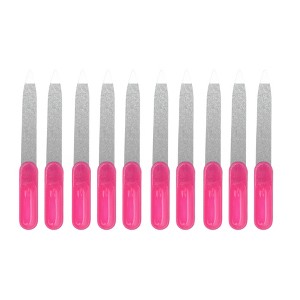 Unique Bargains Durable Stainless Steel Nail Files 10 Pcs - 1 of 4