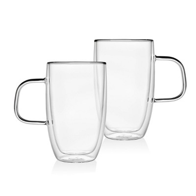 Godinger 27395 10 oz Contessa 2XW Latte Mug - Set of 2