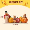 Joyfy Thanksgiving Resin Pumpkin Turkey Figurines, Turkey Tabletop Centerpiece Thanksgiving Party Favors Supplies, Fall Harvest Table Decoration - 2 of 4