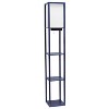 Creekwood Home Classix 62.5" 3-Tier Storage Floor Lamp with Charging Ports and Outlet - 2 of 4