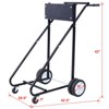 Outboard Boat Motor Stand, Engine Carrier Cart Dolly for Storage, 315lbs Weight Capacity - 4 of 4