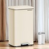 Kitchen Trash Can, 10.5 Gallon (40 L) Garbage Can, Large Step Trash Bin with Lid, Stainless Steel, Soft Close, 15 Trash Bags Included - 2 of 3