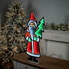 EkkoLight Christmas Santa Lighted Acrylic Pine Tree Accent – 33in by Melrose - 2 of 3