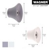 WAGNER – design yourself Multipurpose Wall Hook Set, Black Rubber & Steel, 4pc — Supports up to 35 lbs - 2 of 4