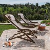 Gulches Set of 2 Beach Sling Chair, Patio Chair for Patio, Outdoor, Garden, Poolside - Gray - 2 of 4