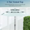 Best Choice Products 10ft 3-Tier Patio Umbrella, Market Sun Shade w/ Tilt Adjustment, Easy Crank - 3 of 4