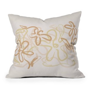 Deny Designs Alilscribble Another Flower Design Square Indoor Throw Pillow - 1 of 4