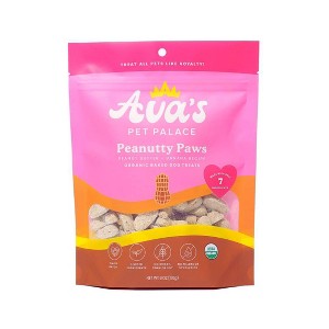 Ava's Pet Palace Peanutty Paws Organic Baked Biscuit with Peanut Butter Flavor Dog Treat - 6oz - 1 of 4