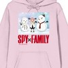 Spy X Family Anya Snowman Screenshot Long Sleeve Cradle Pink Men's Hooded Sweatshirt - 2 of 2