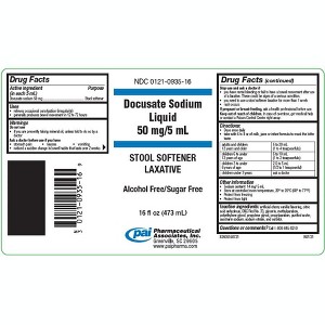 Pai Pharma Docusate Sodium 50mg Liquid UD 5mL, CASE OF 40 - 1 of 1