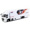 Mitsubishi Fuso Truck with Transporter "Team MUGEN - HRC" White with Graphics "Truck64" 1/64 Diecast Model Car by Tarmac Works - 2 of 4