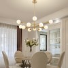POWLIG 12-Light Gold Mid Century Modern Sputnik Chandelier - 2 of 4