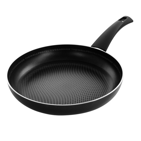 Thyme&Table Non-Stick Fry Pan with Stainless Steel Base - Blue - 12.5 in