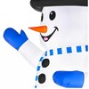 Gemmy 9-FT Giant-Sized LED Snowman in Top Hat & Blue Scarf Christmas Inflatable - 4 of 4