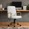 Yaheetech Adjustable Mid-back Office Chair Executive Chair White : Target