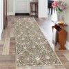 Machine Washable Area Rug Low Pile Vintage Printed Ultra-Thin Non Slip Rugs Stain Resistant Foldable Indoor Carpet for Living Room Bedroom - 3 of 4