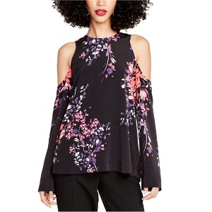 Rachel Roy Womens Printed Floral Off the Shoulder Blouse - 1 of 1
