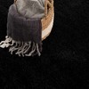 Hauteloom Heavenly Solid Black Plush Rug - 3 of 4