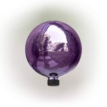 10" Glass Gazing Globe Electric Purple - Alpine Corporation