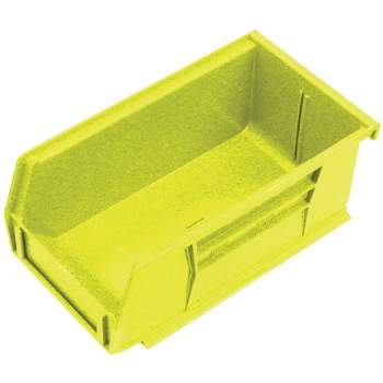 24-Pack, Quantum HD Yellow High Density Stackable Plastic Storage Bin -  4x5x3