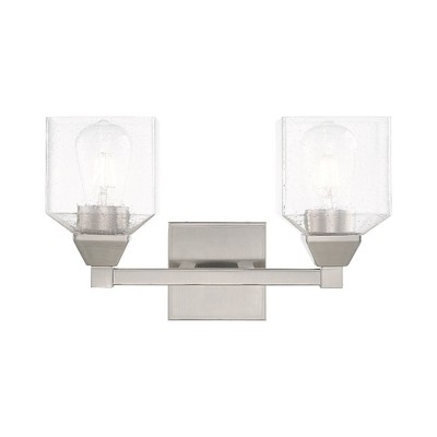 Livex Lighting Aragon 2 - Light Vanity in  Brushed Nickel