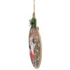 Northlight 15" B/O Lighted Ball Ornament with Santa Claus Wooden Christmas Wall Sign - 3 of 3
