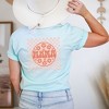 Simply Sage Market Women's Checkered Mama Flowers Front and Back Design Short Sleeve Graphic Tee - 2 of 4