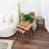 GDFStudio Birrell Mid Century Modern 3 Piece Rectangle Wood Nesting Table - 3 of 4