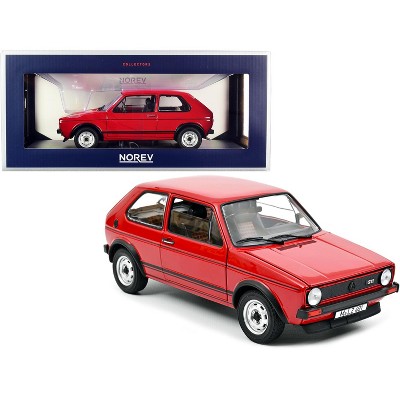 1976 Volkswagen Golf GTI Red with Black Stripes 1/18 Diecast Model Car by Norev