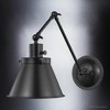 Urban Ambiance Luxury Traditional Wall Light,  14.375"H x 8.25"W,  Midnight Black Finish, UHP3321 - 3 of 4