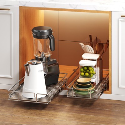 HomLux Pull Out Cabinet Organizer and Storage 5.5in W x 21.5in D Slide Out Shelves for Kitchen Cabinets — фото 5