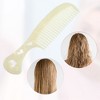Unique Bargains Women's Heart Style Handheld Wide Tooth Comb for Curly Thick Straight Hair 1 Pc - 3 of 4