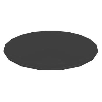 Bestway Round Pool Cover for Above Ground Pro Frame Pools with Drain Holes and Secure Tie-Down Ropes