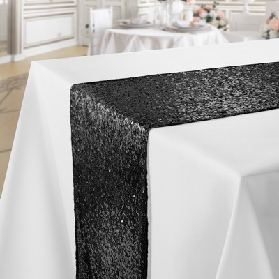 Lann's Linens Sequin Tablecloths, Overlay Covers, and Table Runners