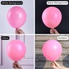 PartyWoo Balloons Pink Matte 36 18 12 10 5 Inch 127 pcs - 3 of 4