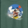 Women's - Disney - Minnie Ski Lightweight French Terry Wide Neck Long Sleeve Graphic Shirt - 2 of 4