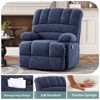 FURNIinspire Sofas Rocker Recliner Chair for Living Room, Indoor Adjustable Home Sofas for Adults and Children, Blue,40.55"*39.76"*41.34" - 4 of 4