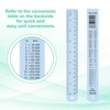 Unique Bargains Aluminum Alloy Rulers with Centimeters Millimeters Inches and Conversion Table 2 Pcs - 4 of 4
