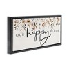Stupell Industries Our Happy Place Florals Black Framed Floater Canvas Wall Art - 3 of 4