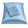 BLISSFORD Satin Pillowcase with Zipper, Satin Pillow Cases 2 Pack, Silk Pillow Cover - 2 of 4