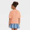 Girls' Short Sleeve Pullover Sweater - Cat & Jack™ - 2 of 3