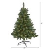 4ft. Spruce Artificial Christmas Tree with 100 Clear Lights and 268 Branches – Compact Festive X-Mas Décor Tree - 2 of 4