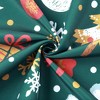 Christmas Tablecloth Washable Velvet Table Cloth, 55" x 80" Green - 4 of 4