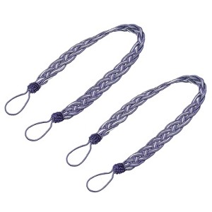 Unique Bargains Curtain Braided Drapery Holdback Holder Decorative Rope Tie Back - 1 of 4
