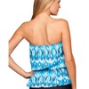 Women's Gathered Blouson Bandeau Tankini Top - Eco Swim - 2 of 3