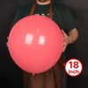 PartyWoo Balloons Pink Rose Hot Watermelon 18 Inch 20 pcs - 2 of 4